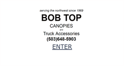 Desktop Screenshot of bobtopcanopies.com