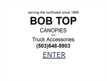 Tablet Screenshot of bobtopcanopies.com